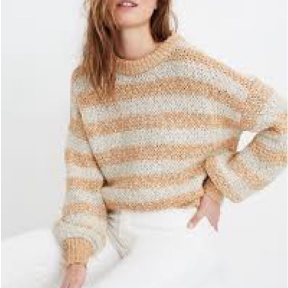Madewell | Baez Pullover Sweater in Stripe | XS - Picture 7 of 7